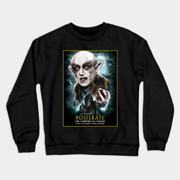 Nosferatu Shadow Crewneck Sweatshirt by RianSanto